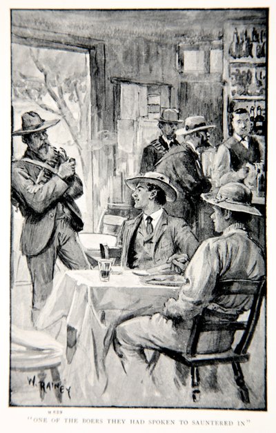 One of the Boers They Had Spoken to Sauntered In, an Illustration from 